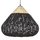 Llambë e varur tavani Φ55,5x44Hcm (HM4346), bezhë/ zezë