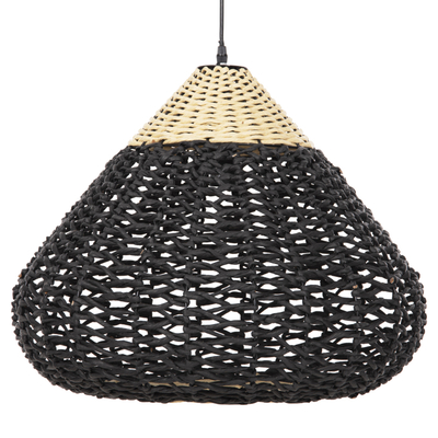 Llambë e varur tavani Φ55,5x44Hcm (HM4346), bezhë/ zezë