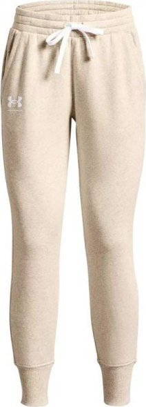 Tuta gocash Under Armour Rival Fleece Joggers, pambuk poliester, me litar në bel, bezhë