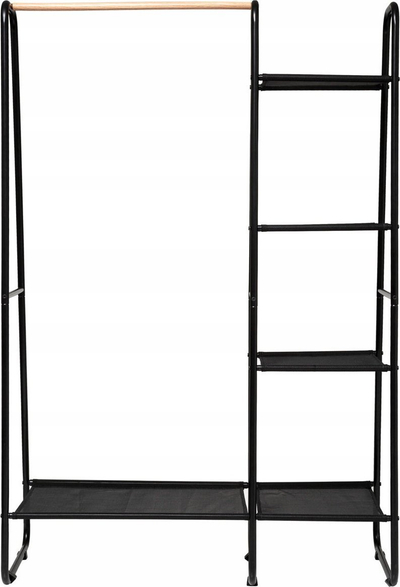Rafth rrobash Artemis, me 4 rafte, 101.5x39x150 cm, i zi