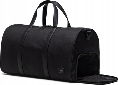 Çantë udhëtimi Herschel Novel Duffle, 43L, me ndarje për këpucë, e zezë