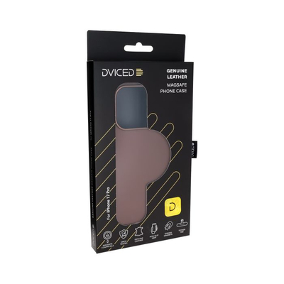 Dviced Leather MagSafe iPhone 17 Pro Case, Brown