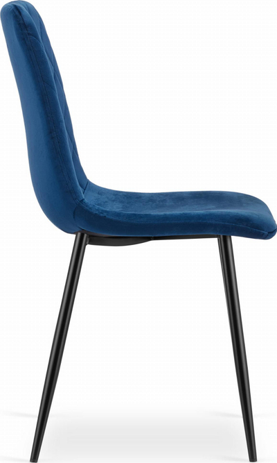 Set karrigesh ngrënieje Turin, 4 copë, kadife, blu navy