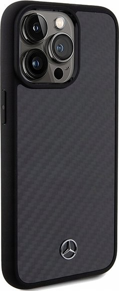 Mbulesë telefoni Mercedes MEHCP15XRCABK, për iPhone 15 Pro Max 6.7", Carbon Fiber, e zezë