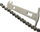 Matës zinxhiri biçiklete Chain Gauge, metal, 15cm, argjendtë