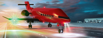 Lodër avion biznesi Siku Business Aircraft, me drita LED, i kuq