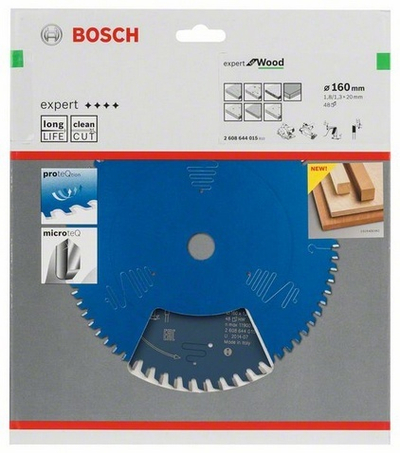 Teh sharre rrethore Bosch Expert për dru, 160 x 20mm, 48 dhëmbë (2.608.644.015)