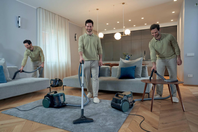 Fshesë me korrent Hoover HP2 Home, 850W, pa qese, e zezë