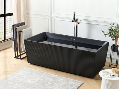 Vaskë e pavarur GOCTA 1700x800 mm, akril, mat, e zezë