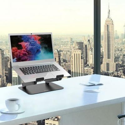 Qëndrim laptopi Port Designs 901108, për 10\" deri 15.6\", i rregullueshëm, gri