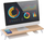 Bazament monitori Techly Ergonomic, 54cm, MDF, ngjyrë arre
