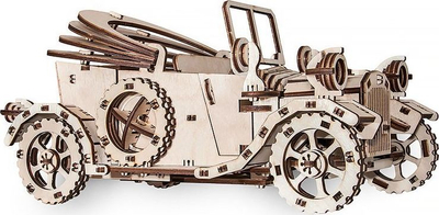 Set modelimi druri EWA Retro Car, 3D, 315 copa, ngjyrë druri natyrale