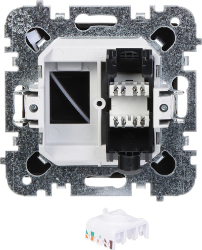 Prizë rrjeti RJ-45 Elektro-Plast Santra 4148-19, UTP Kat 5e, e zezë