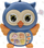 Lodër muzikore buf Askato Cheerful Musical Owl, me drita edhe me tinguj, me bateri, e verdhë ose e kaltër