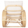 Karrige Baroness rattan natyral jastëk i bardhë 81×90×92 cm (HM9813), bardhë