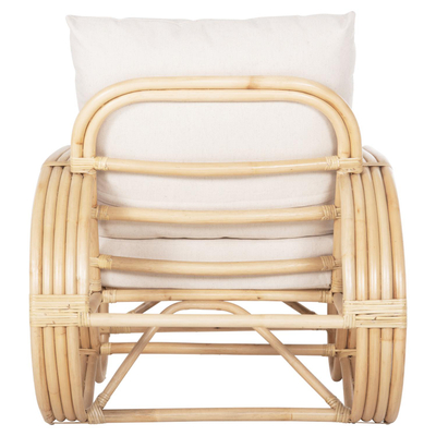 Karrige Baroness rattan natyral jastëk i bardhë 81×90×92 cm (HM9813), bardhë