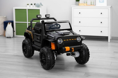 Електрично возило за деца Toyz Ringo Off-Road, 4 мотори, родителски далечински управувач, црно