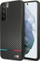 Mbrojtëse telefoni BMW Carbon Tricolor për Samsung Galaxy S22 Plus, efekt karboni, e zezë