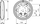 Llambë tavani Philips WL070V LED17S, 19W, 1700lm 3000K, me sensor lëvizje, e bardhë