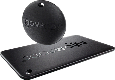 GPS gjurmues Boompods Tag &amp; Card Bundle, Bluetooth, për iOS, i zi