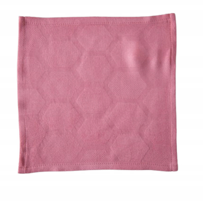 Peshqir bebe Texpol Bamboo Washcloth Nappy, 27x27 cm, strukturë honeycomb, coral