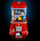 Makineri mini figurash Retro Vending Machine, dekor koleksionesh, plastike, shumëngjyrëshe