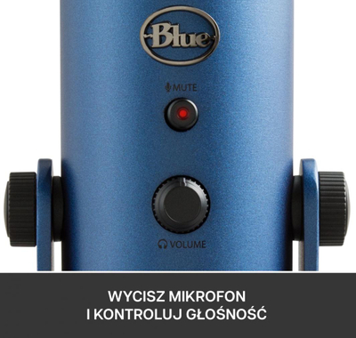 Mikrofon Blue Yeti, USB, kondensator, blu e mbyllët