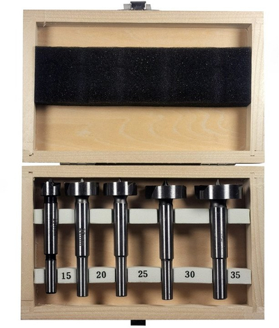Set frezash Forstner Haushalt, 5 copa, 15–35 mm, metal