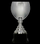 Kupë trofe Tryumf 2089A, metal, 46cm, argjendtë