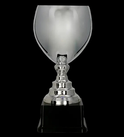 Kupë trofe Tryumf 2089A, metal, 46cm, argjendtë