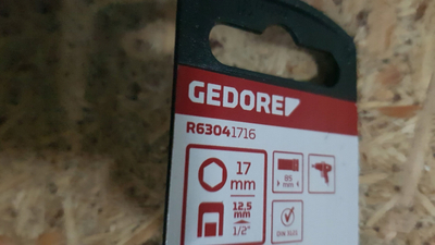 Goditës Gedore RED 3300585, 1/2", 17 mm, me mbështjellës mbrojtës