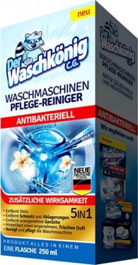 Средство за чистење на машина за перење Der Waschkönig 5in1, антибактериско, 250 ml