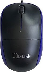 Mouse optik USB LL-2080-A, me kabllo, i zi blu