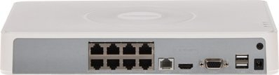 Regjistrues NVR Hikvision DS-7108NI-Q1/8P, 8 kanale, 8 PoE, i bardhë