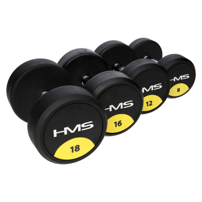 Shtangë dore HMS HG Pro, 9 kg, gome, e zezë