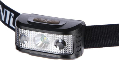 Fener koke NILS Camp NC0006, 2 LED, sensor lëvizjeje, i zi