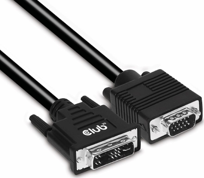 Kabllo video Club3D CAC-1243, DVI-A në VGA, 3m, i zi