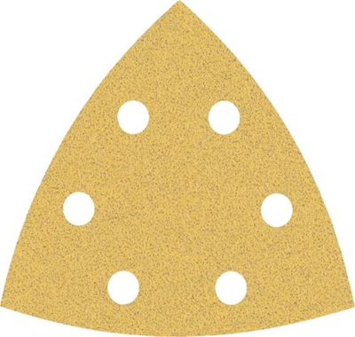 Fletë gërryese delta Bosch Expert C470 P80, 93 x 93mm, set 5 copë, ngjyrë rëre