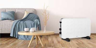 Ngrohës konvektor ECG TK 2070, 2000W, me termostat që rregullohet, i bardhë
