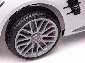 Makina elektrike për kalamaj Milly Mally Mercedes-Benz SL65 AMG, me telekomandë, licencë zyrtare, e bardhë