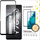Xham mbrojtës Wozinsky Full Glue për Vivo Y76 5G Y76s Y74s, i fortë 9H, Case Friendly, i zi