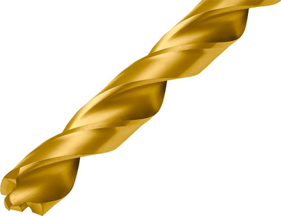 Spiral metalik Baildon DIN 338 RN, 10.2 mm, HSS TiN, bisht 3-faqesh