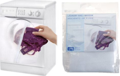 Qese larje për rroba delikate, me zinxhir plastik, të bardha