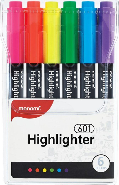 Set markera fluorescent Astra Highlighter 601, 6 copë, shumëngjyrëshe