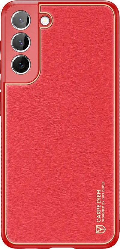 Maskë telefoni Dux Ducis Yolo për Samsung Galaxy S22 Plus, lëkurë eko, e kuqe