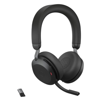 Kufje Jabra Evolve2 75, over ear, me kabllo, të zeza