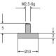 Insert matës HELIOS PREISSER 0710162, M2.5, diametër 10mm, metal