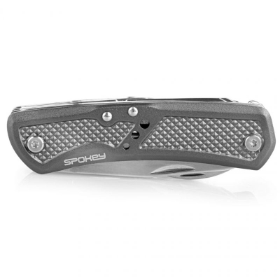 Thikë xhepi multifunksionale Spokey Sting 929230, çelik inox, dorezë ergonomike, argjendi