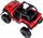 Makinë lodër me telekomandë Leantoys RC Rock Crawler, off road, 2.4GHz, e kuqe