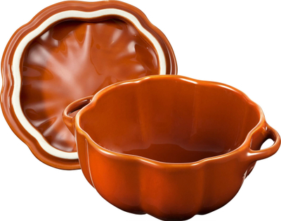 Set cocotte qeramike Staub Mini Pumpkin, 4 copë, 12 cm, kanelle